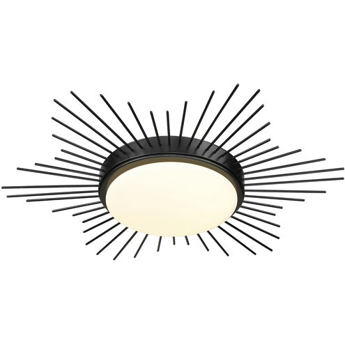 Kieran LED 18.25 inch Matte Black Flush Mount Ceiling Light